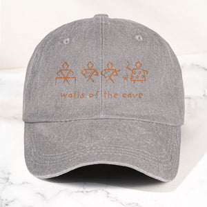 Phish Walls of the Cave Petroglpyh Denim Cap Retro Music Phish Cap Gift For Dad (With Box)