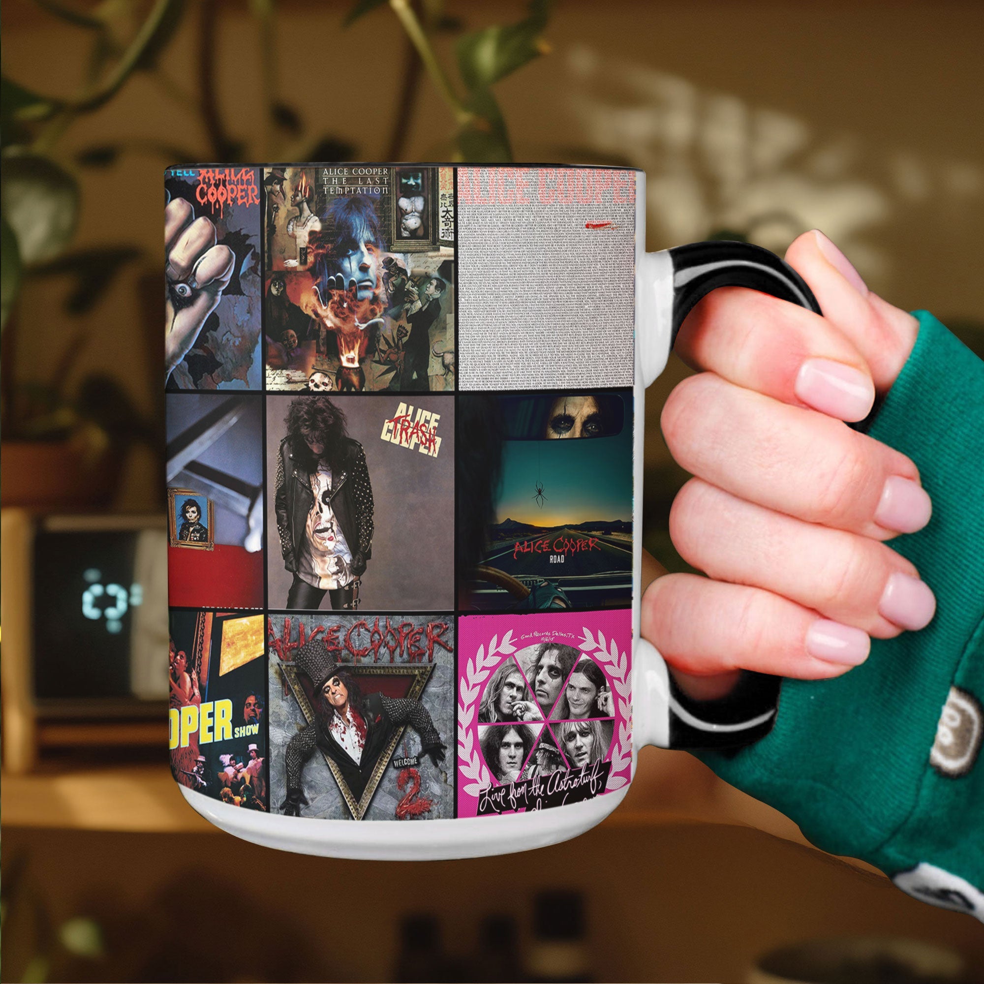 Alice Cooper Accent Mug Classic Album Cover Collage Gift