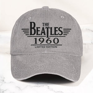 The Beatles Band Logo 1960 Denim Cap Vintage Dad Cap Gift For Dad (With Box)