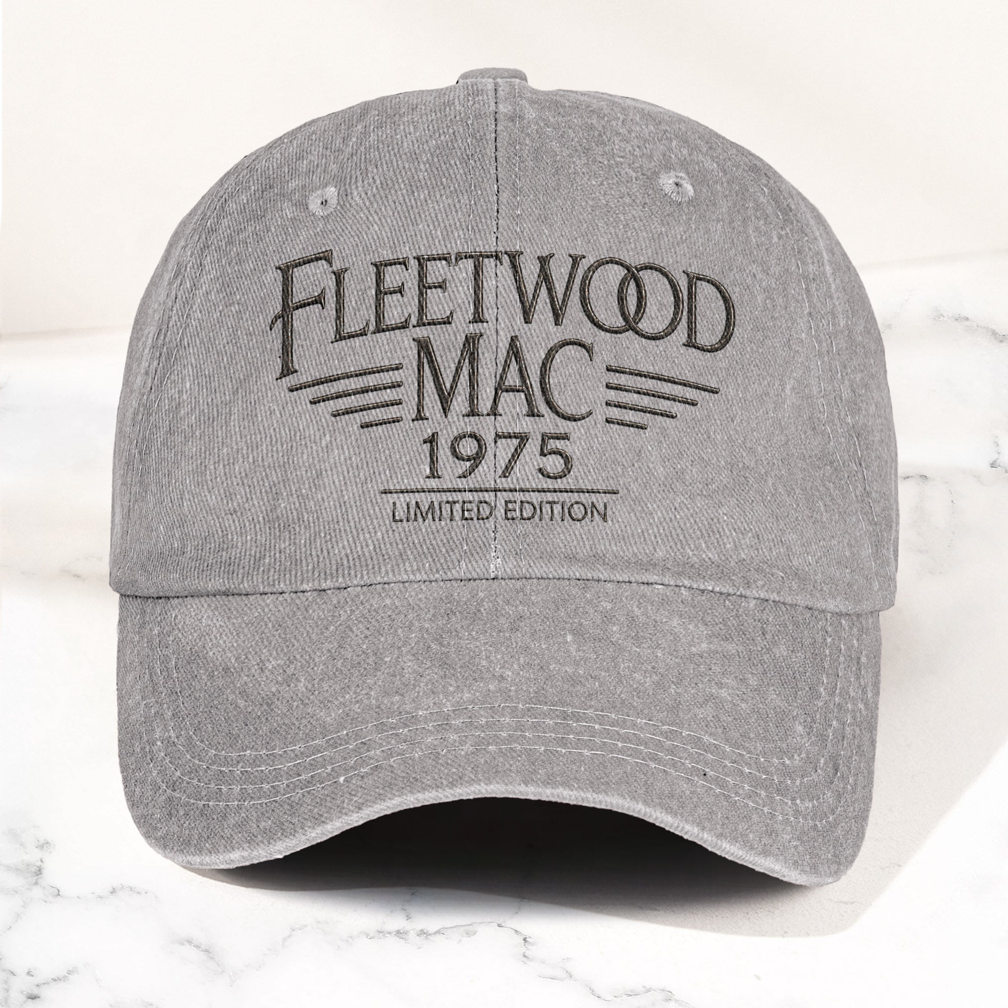 Fleetwood Mac 1975 Est Denim Cap Vintage Dad Cap Gift For Dad (With Box)