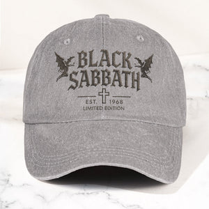 Black Sabbath 1968 Est Denim Cap Vintage Dad Cap Gift For Dad (With Box)