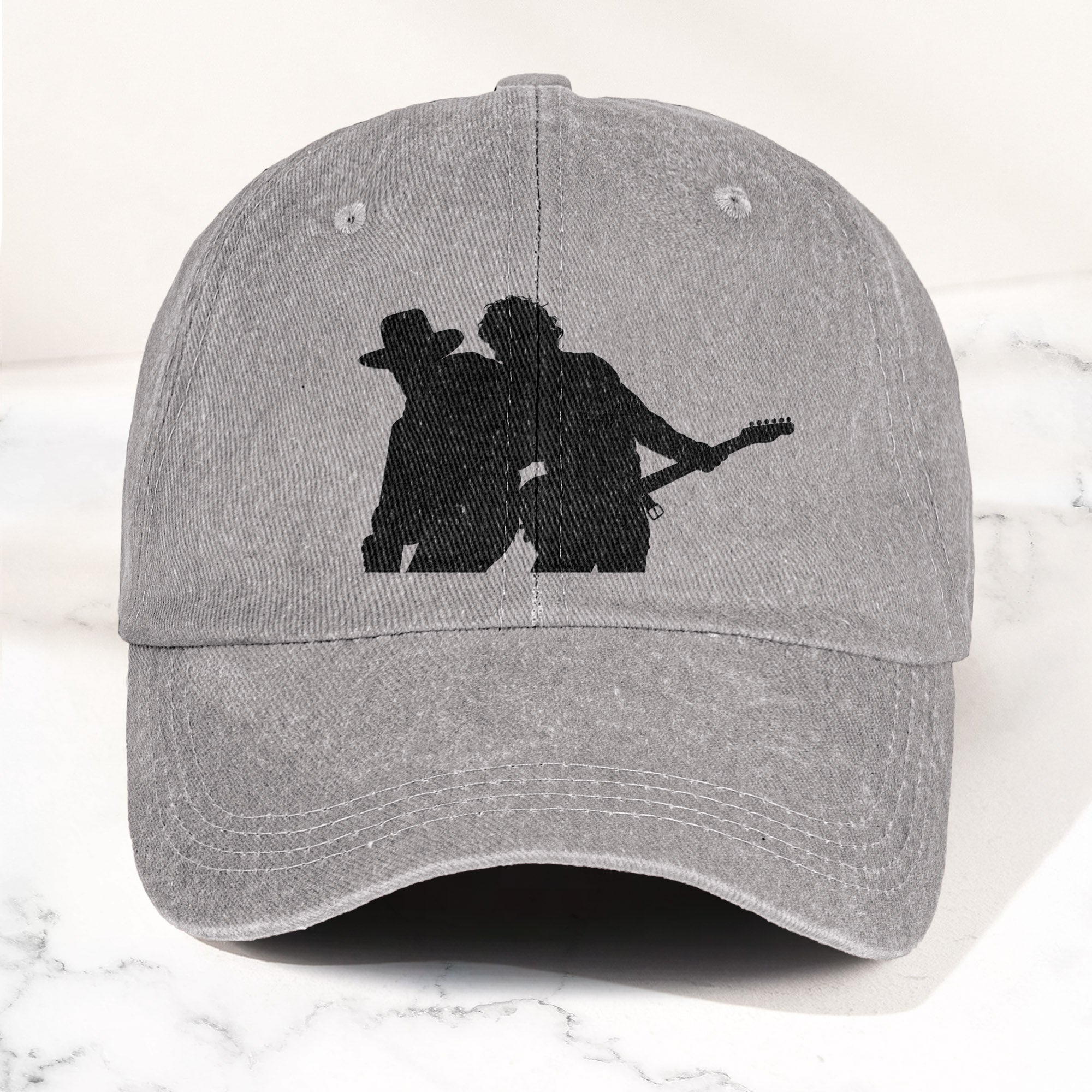 Bruce Springsteen And Clarence Clemons Denim Cap Retro Rock Music Fan Cap (With Box)