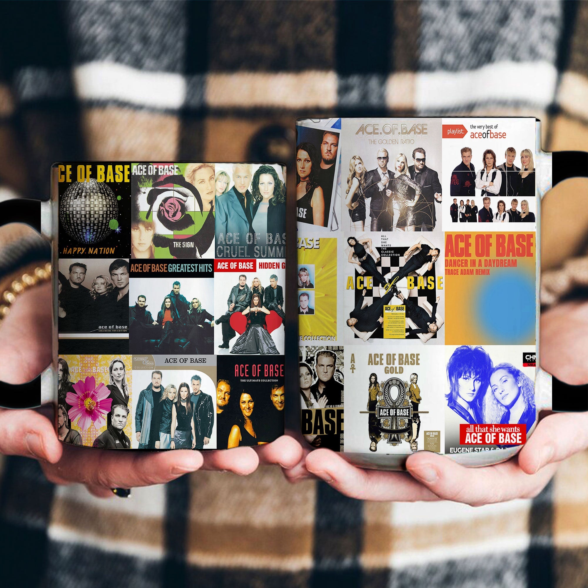 Ace of Base Accent Mug Iconic Pop Classics Album Collage Gift