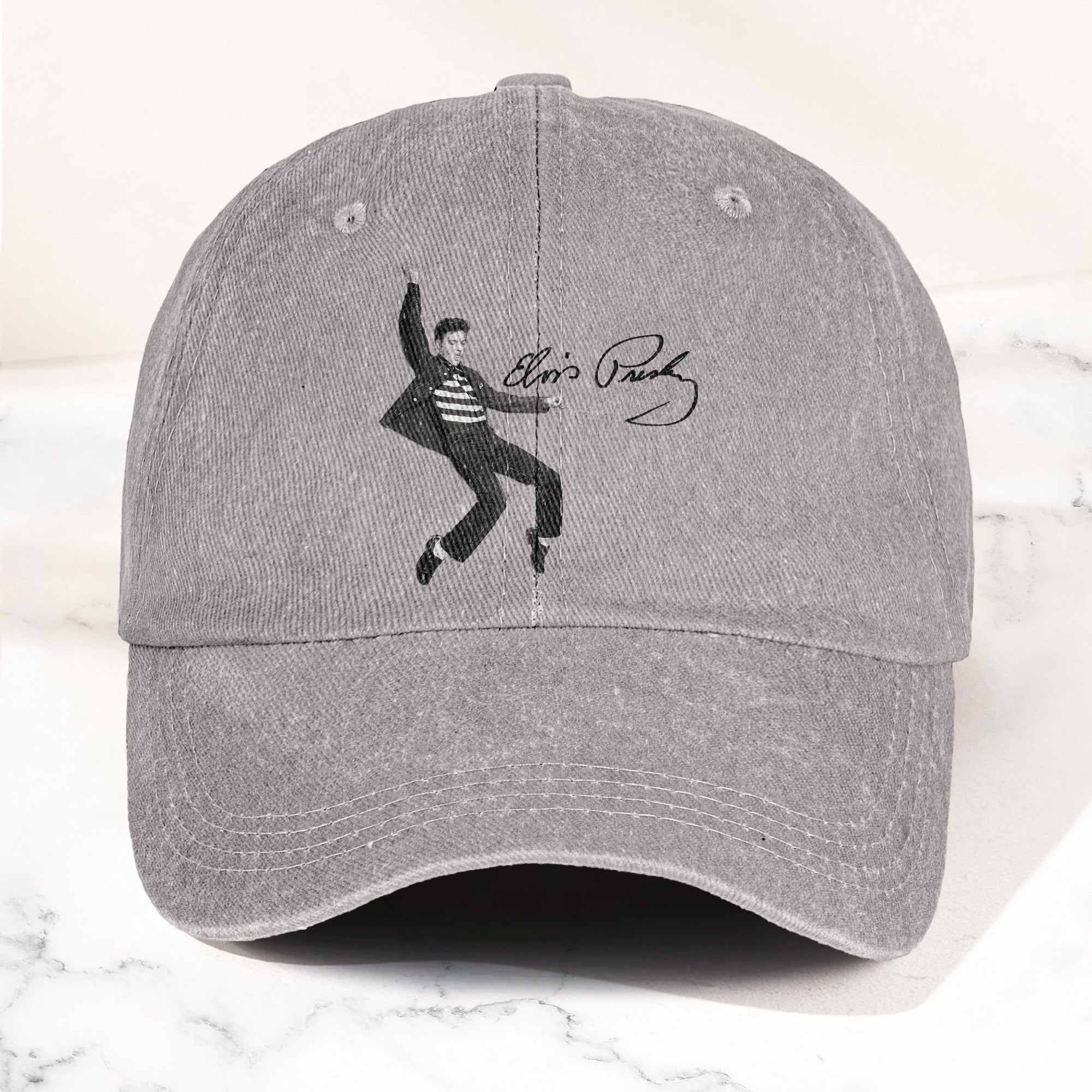 Elvis Presley Jailhouse Rock Pose Hat Classic Rock Music Tribute Cap (With Box)