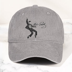 Elvis Presley Jailhouse Rock Pose Hat Classic Rock Music Tribute Cap (With Box)