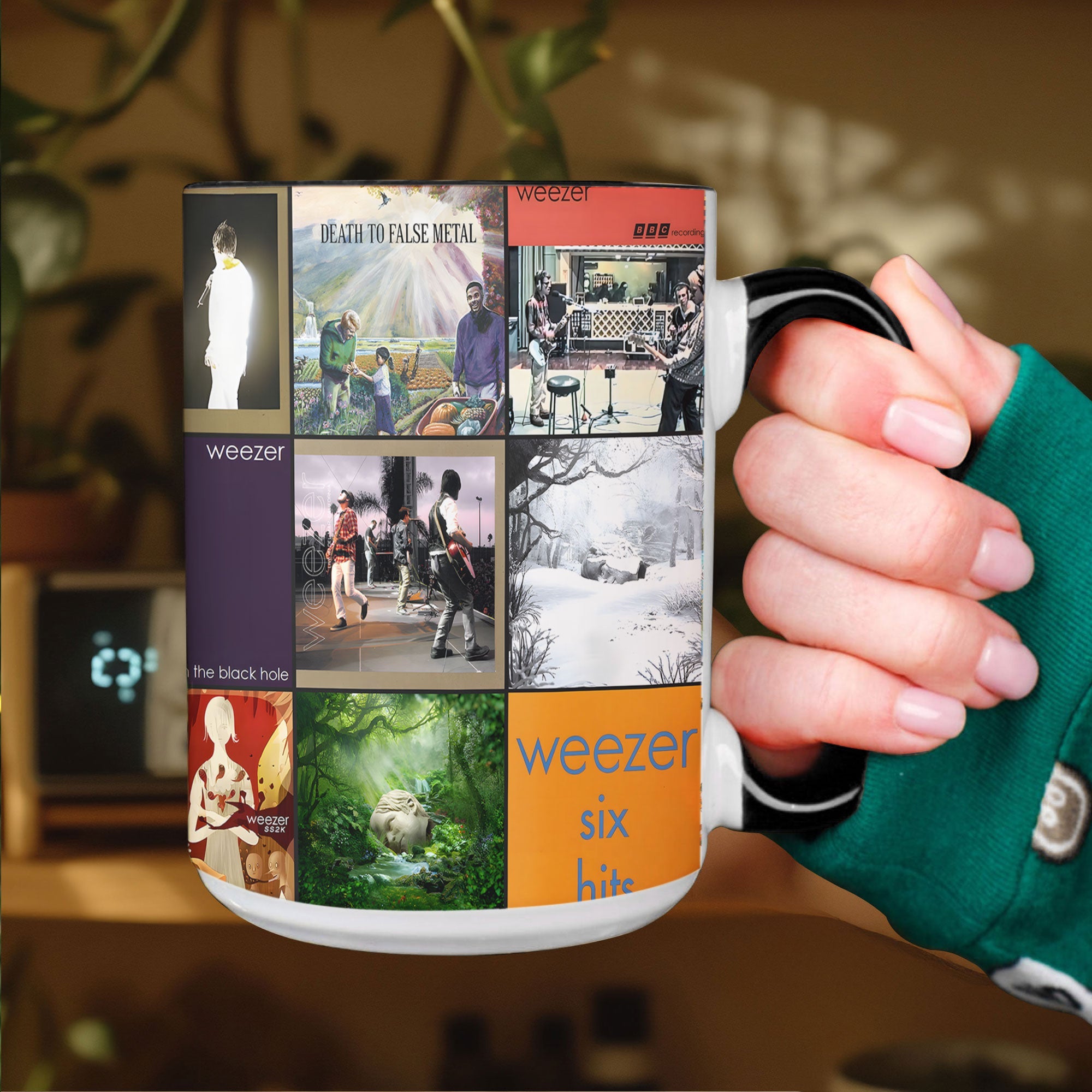 Weezer Accent Mug Alternative Rock Album Art Collage Gift