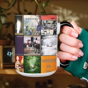 Weezer Accent Mug Alternative Rock Album Art Collage Gift