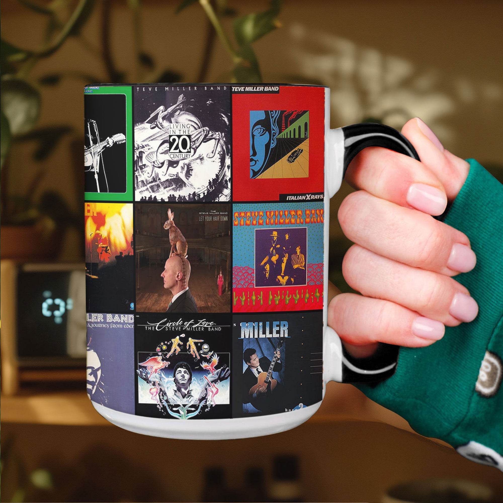 Steve Miller Band Accent Mug Classic Album Cover Collage Gift for Rock Fans