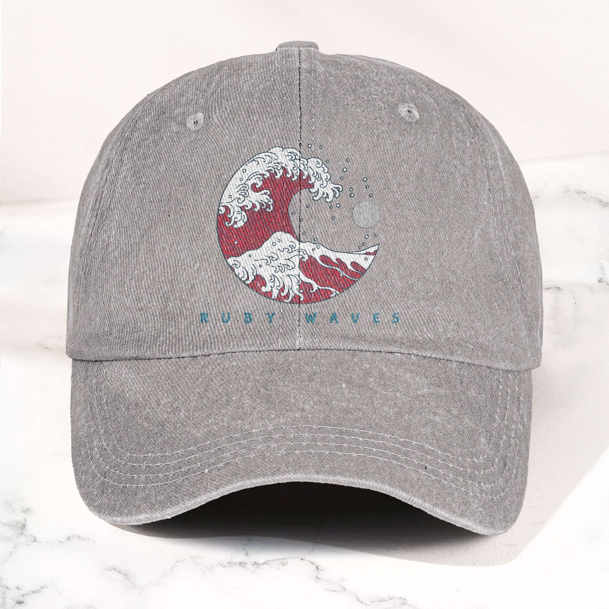 Phish Ruby Waves Denim Cap Retro Music Phish Cap Gift For Dad (With Box)