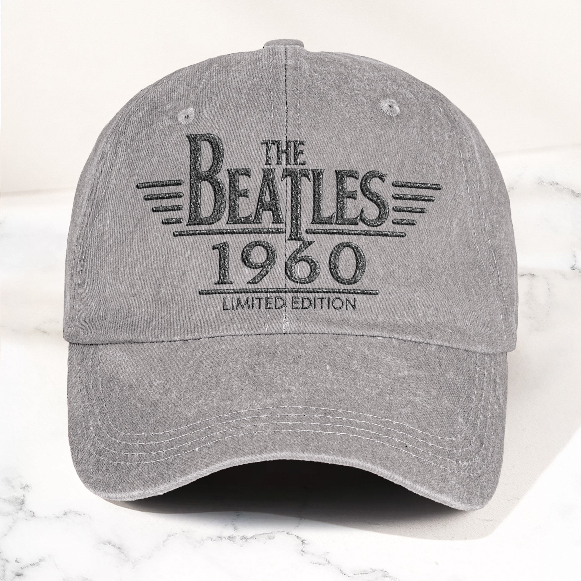 The Beatles 1960 Est Denim Cap Vintage Dad Cap Gift For Dad (With Box)