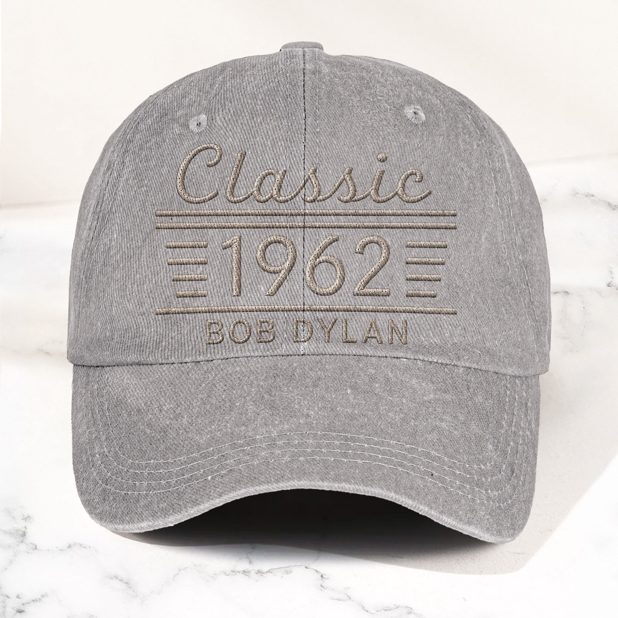 Bob Dylan Classic 1962 Est Folk Rock Music Merch Denim Cap Retro Vintage Dad Cap Gift For Dad (With Box)