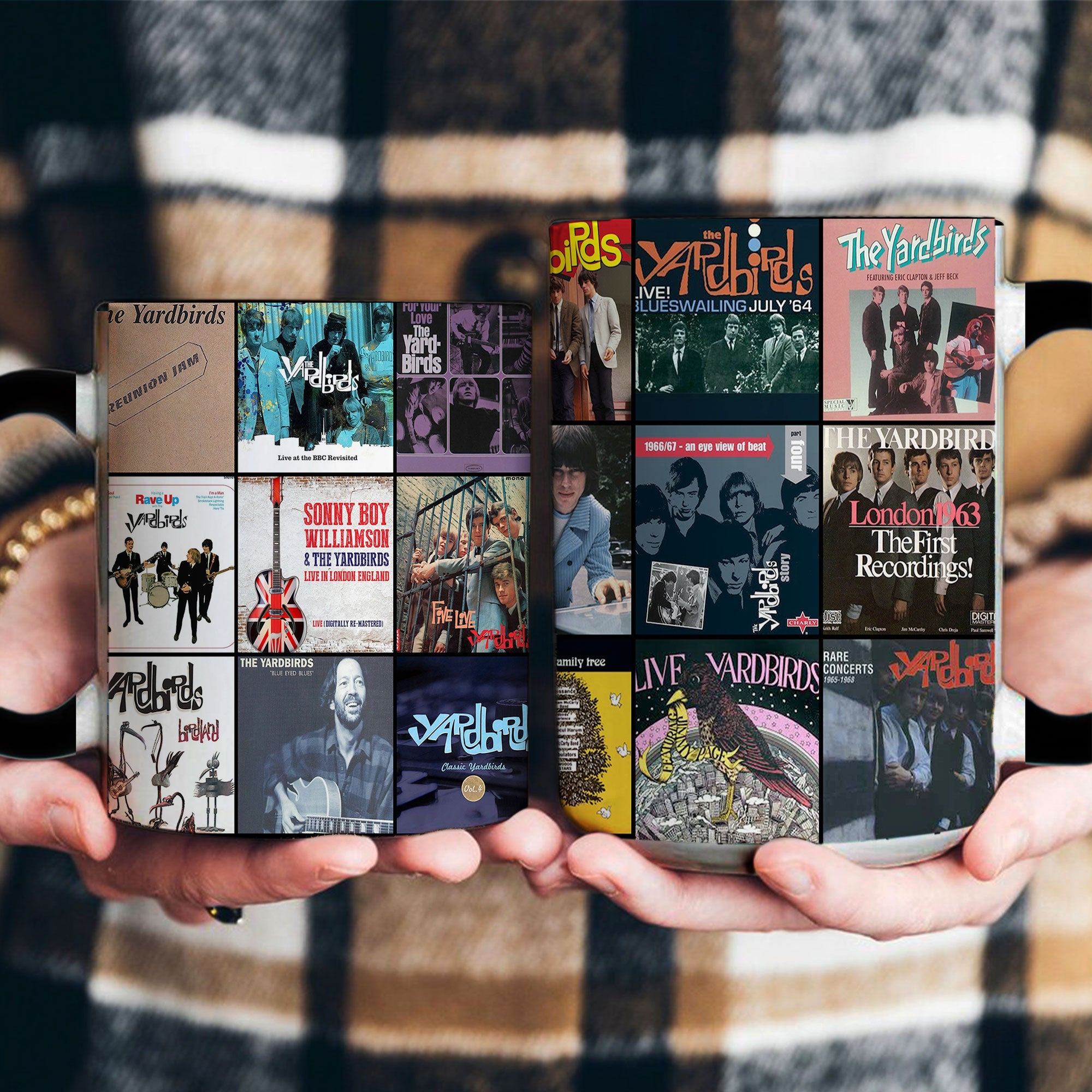 The Yardbirds Accent Mug Classic Album Cover Collage Tribute