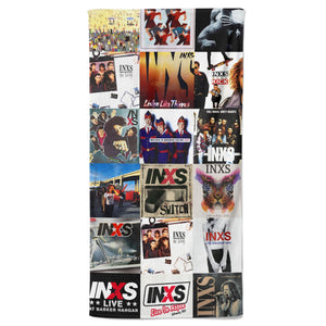 INXS Beach Towel Album Cover Collage Classic Rock Towel