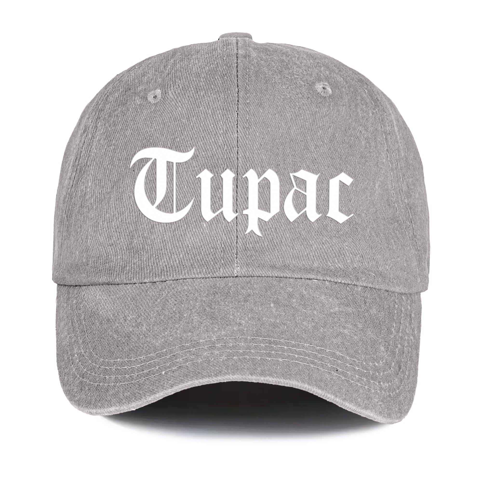 2Pac Denim Dad Cap Classic Old English Logo Design ( With BOX)