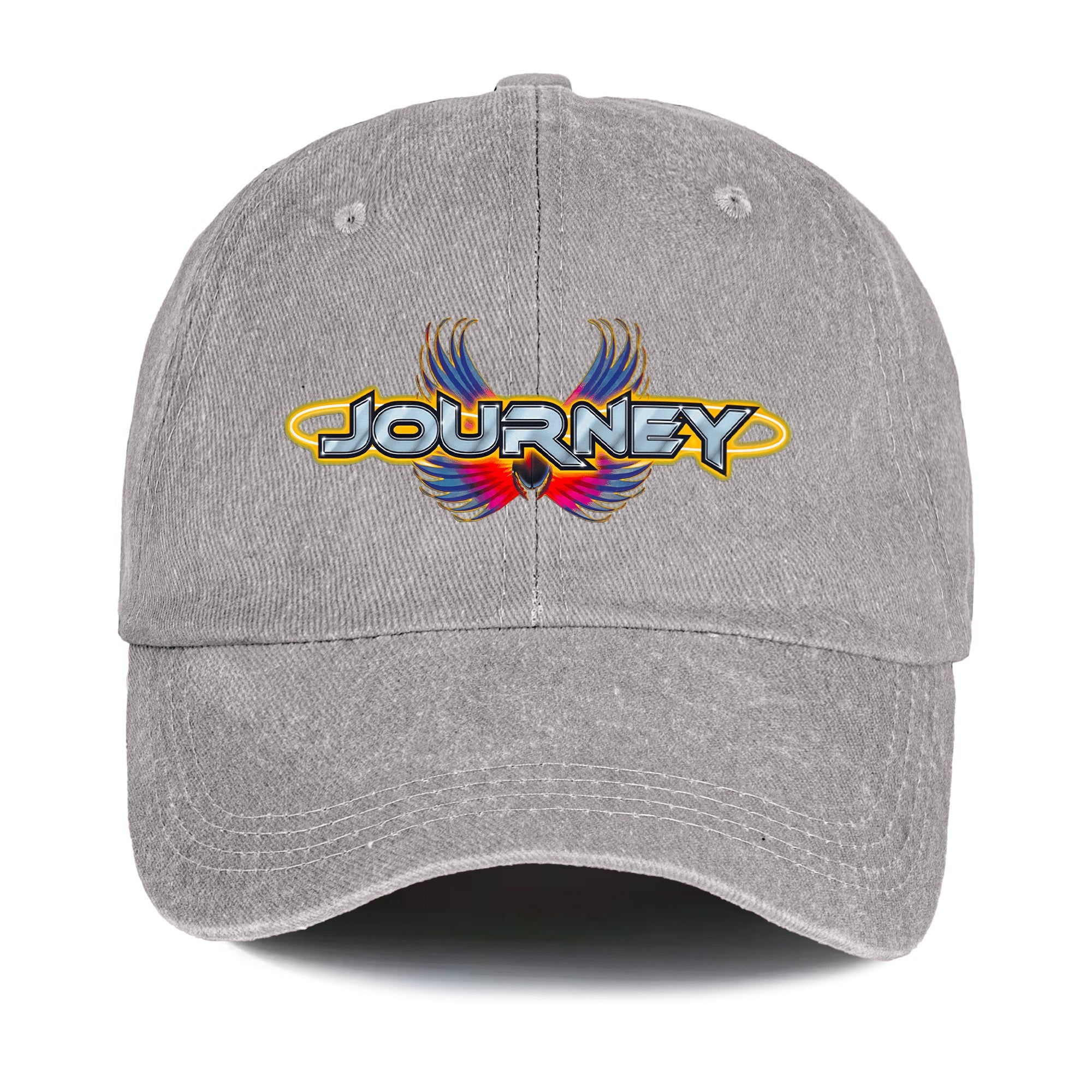 Journey Denim Dad Cap Legendary Rock Band Logo Design ( With BOX)