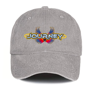 Journey Denim Dad Cap Legendary Rock Band Logo Design ( With BOX)