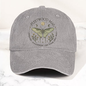Fleetwood Mac Butterfly Mystical Graphic Vintage Denim Cap Retro Dad Cap (With Box)