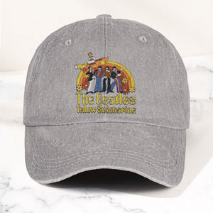 The Beatles Yellow Submarine Denim Dad Cap Iconic Album Design ( With BOX)