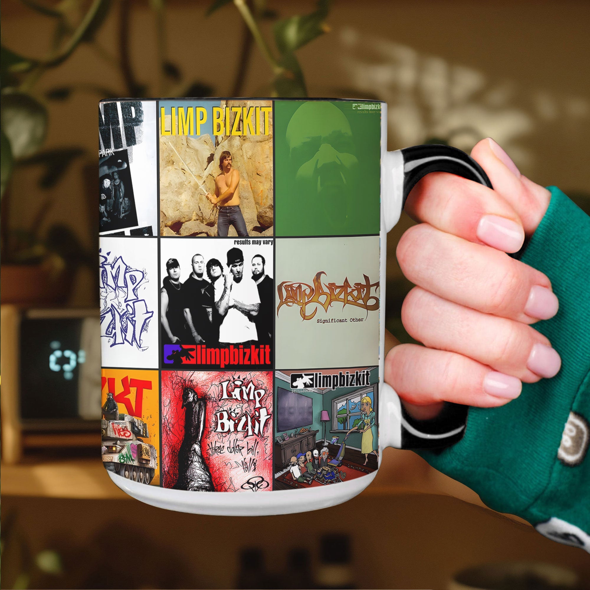 Limp Bizkit Accent Mug Classic Album Cover Collage Gift for Nu-Metal Fans