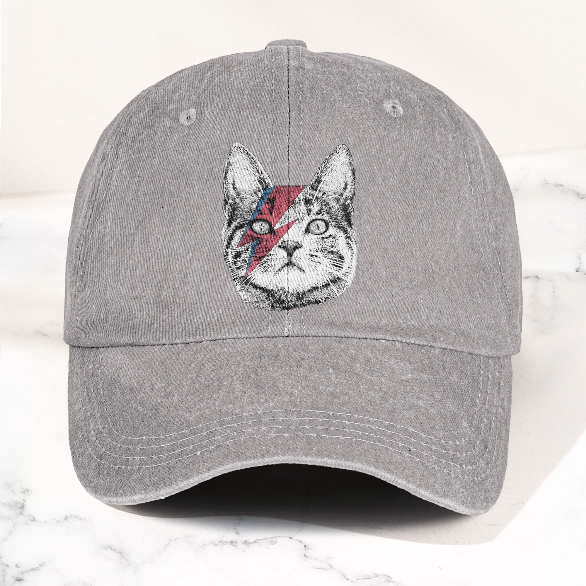 Kitty Stardust Denim Cap David Bowie Inspired Merch Dad Hat (With Box)