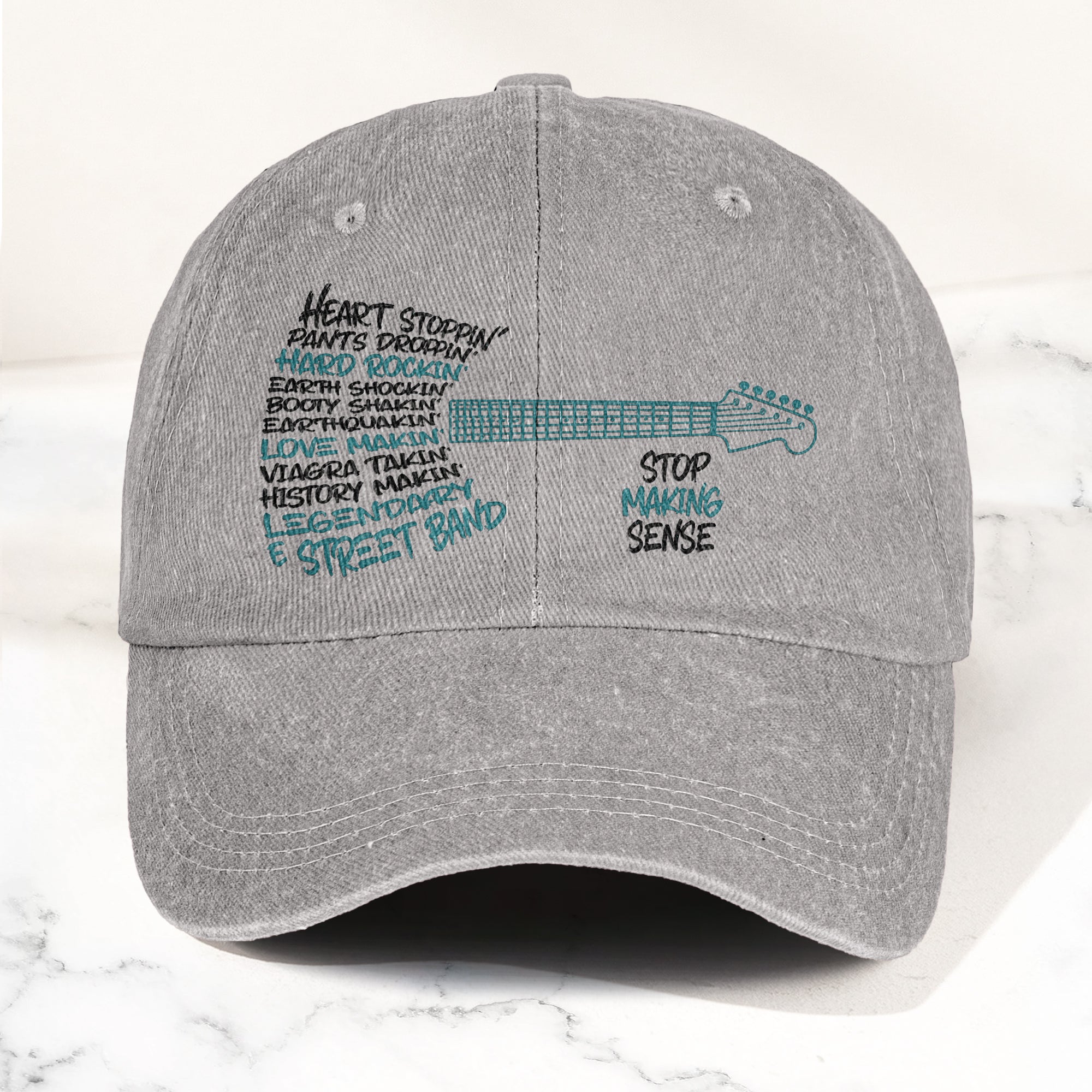 Bruce Springsteen & The E Street Band Denim Cap Retro Rock Music Fan Cap Gift For Dad (With Box)