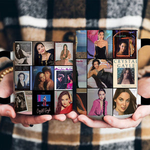 Crystal Gayle Accent Mug Classic Album Cover Collage Gift