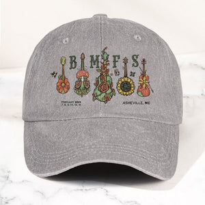 Billy Strings BMFS Asheville NC Concert Graphic Music Merch Denim Cap Retro Vintage Dad Cap Gift For Dad (With Box)