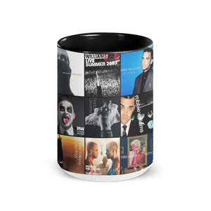 Robbie Williams Accent Mug Pop Icon Album Cover Collage Gift