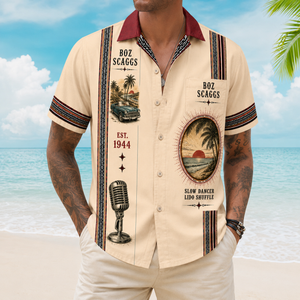 Boz Scaggs Luxury Design Hawaiian Shirt – Yacht Rock Inspired Hawaiian Shirt