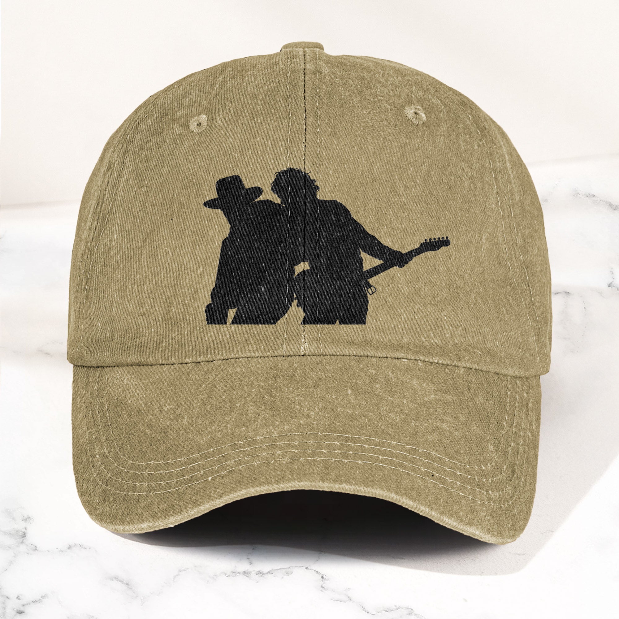 Bruce Springsteen And Clarence Clemons Denim Cap Retro Rock Music Fan Cap (With Box)
