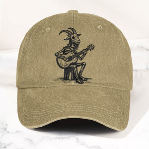 Billy Strings GoatSkeleton Guitarist Graphic Music Merch Denim Cap Retro Vintage Dad Cap Gift For Dad (With Box)