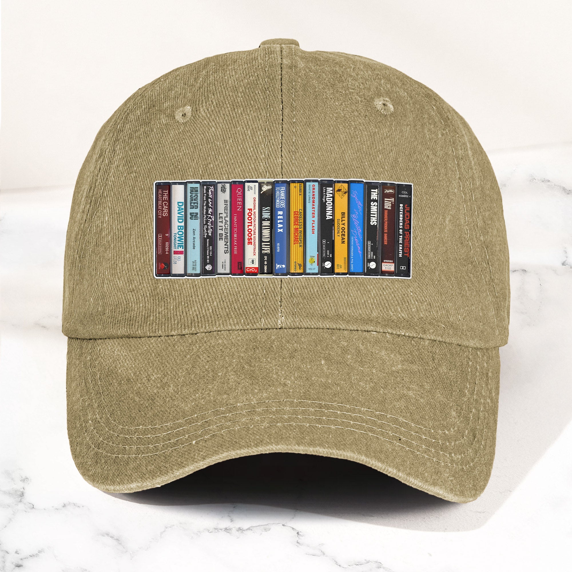 The Beatles Denim Dad Cap Cassette Album Collection Design ( With BOX)