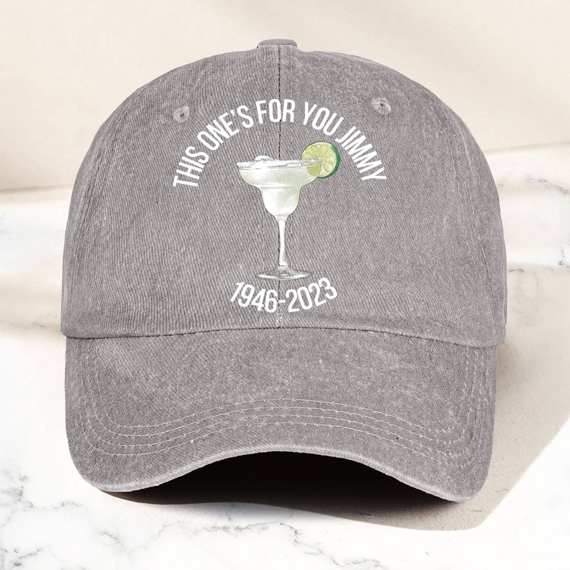 This one's for you Jimmy Denim Cap Retro Jimmy Buffett Tribute Dad Hat (With Box)
