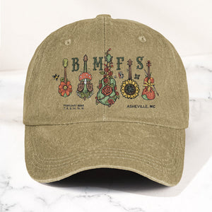 Billy Strings BMFS Asheville NC Concert Graphic Music Merch Denim Cap Retro Vintage Dad Cap Gift For Dad (With Box)