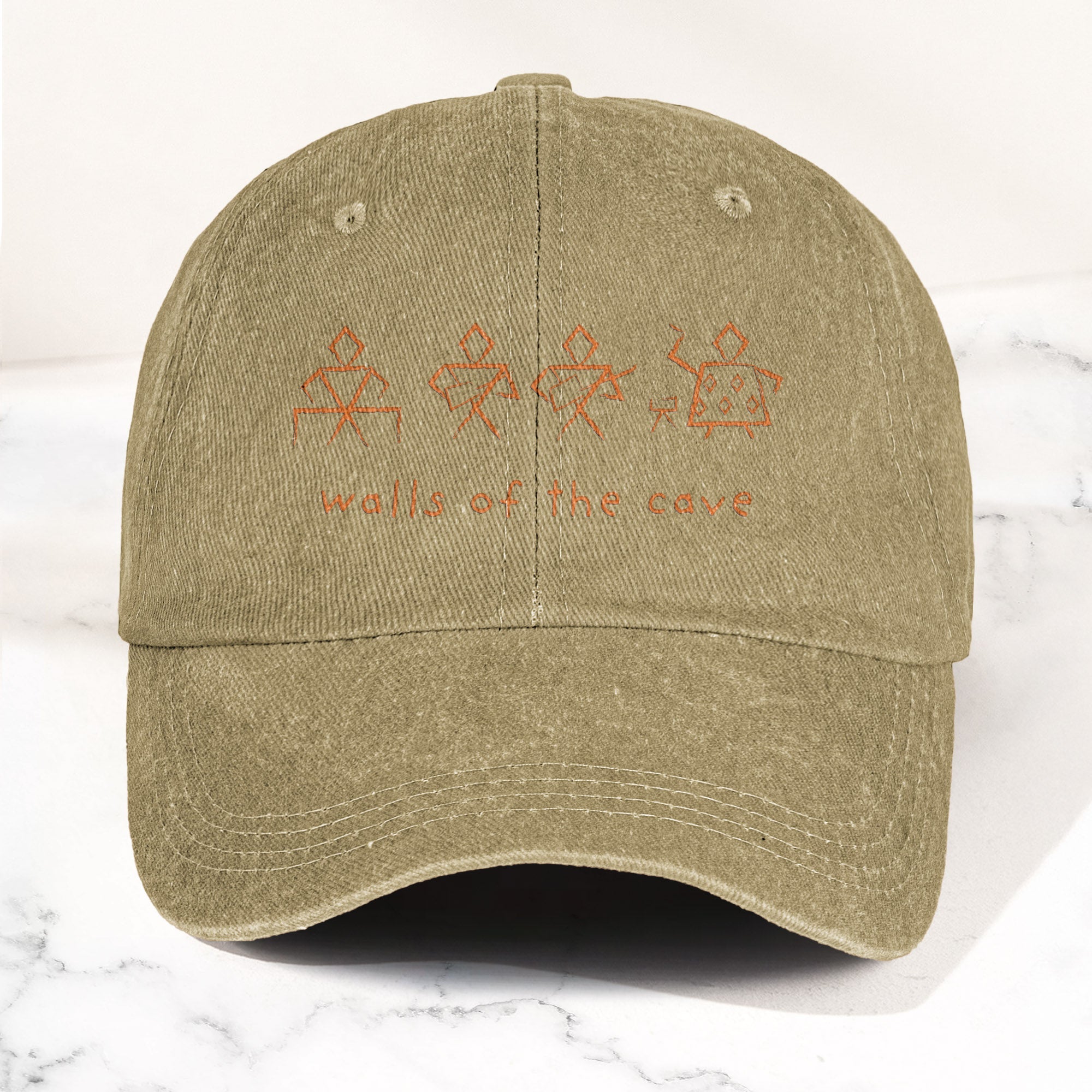 Phish Walls of the Cave Petroglpyh Denim Cap Retro Music Phish Cap Gift For Dad (With Box)