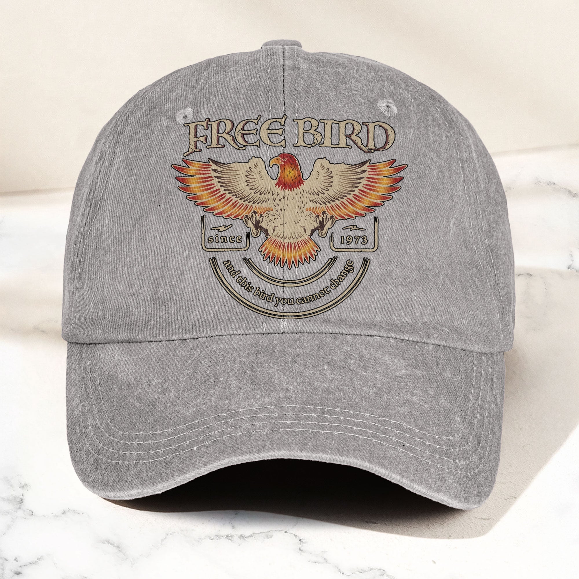 Lynyrd Skynyrd Denim Cap “Free Bird” Vintage Eagle Dad Hat