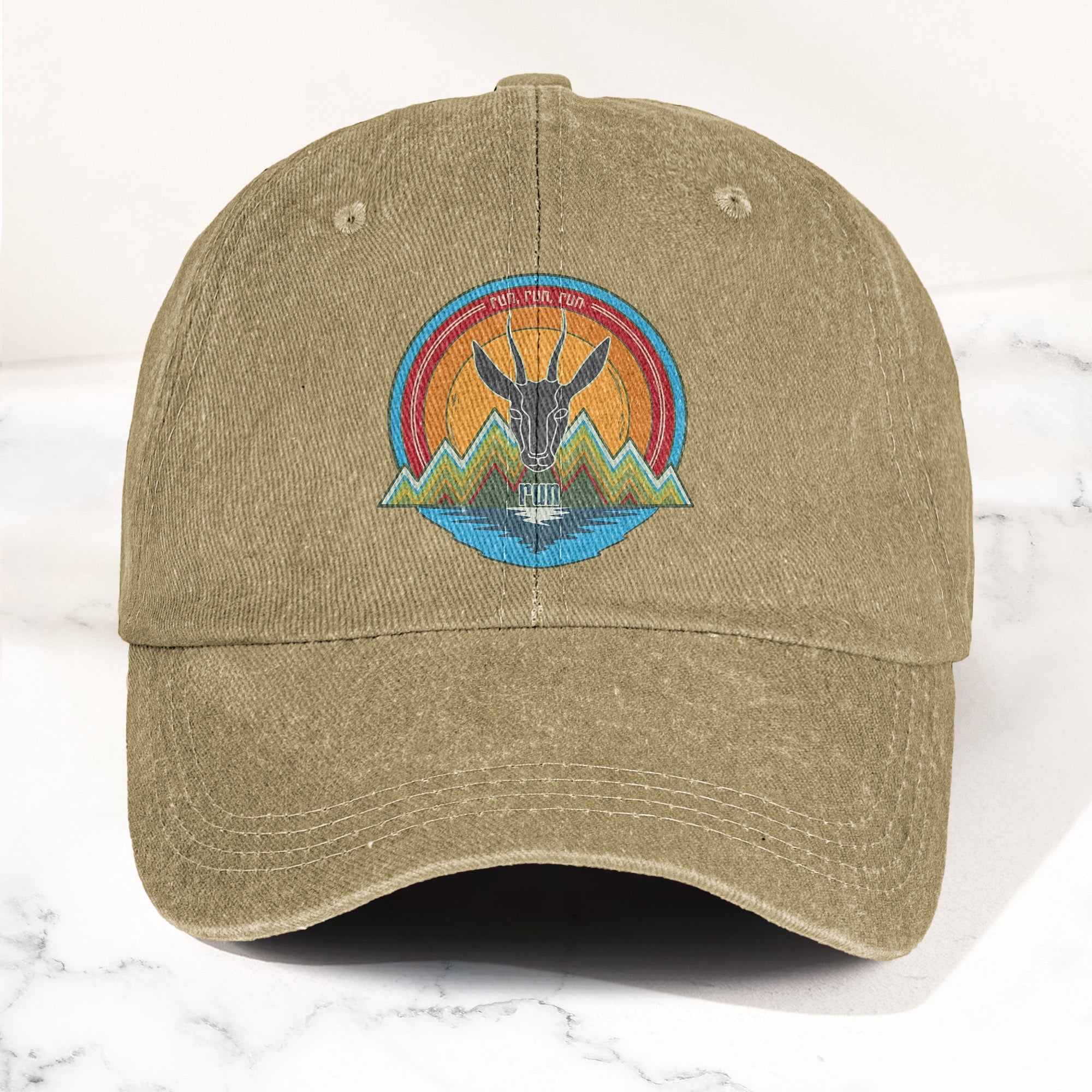 Phish Antelope Run Logo Denim Cap Retro Music Phish Cap Gift For Dad (With Box)