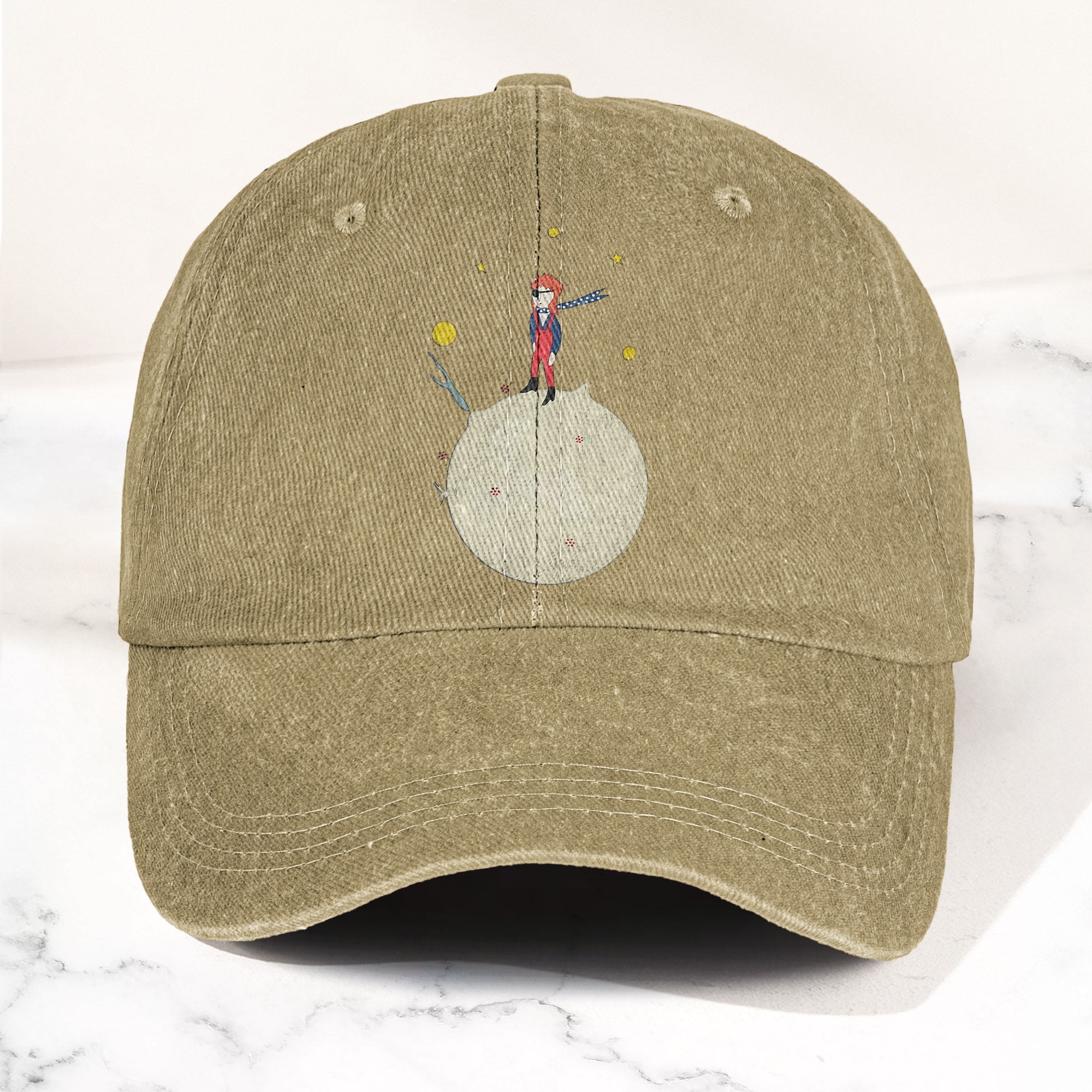 Ziggy Stardust Denim Dad Cap Retro David Bowie Merch Design (With BOX)