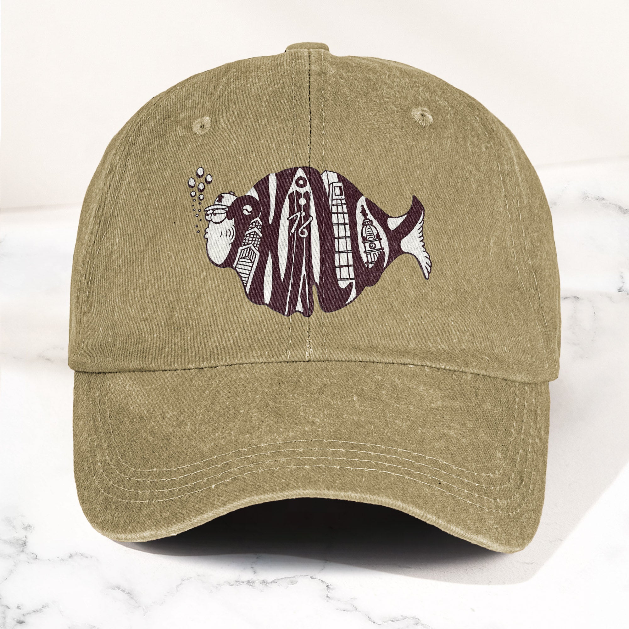 Phish Phishadelphia Logo Denim Cap Retro Music Phish Cap Gift For Dad (With Box)