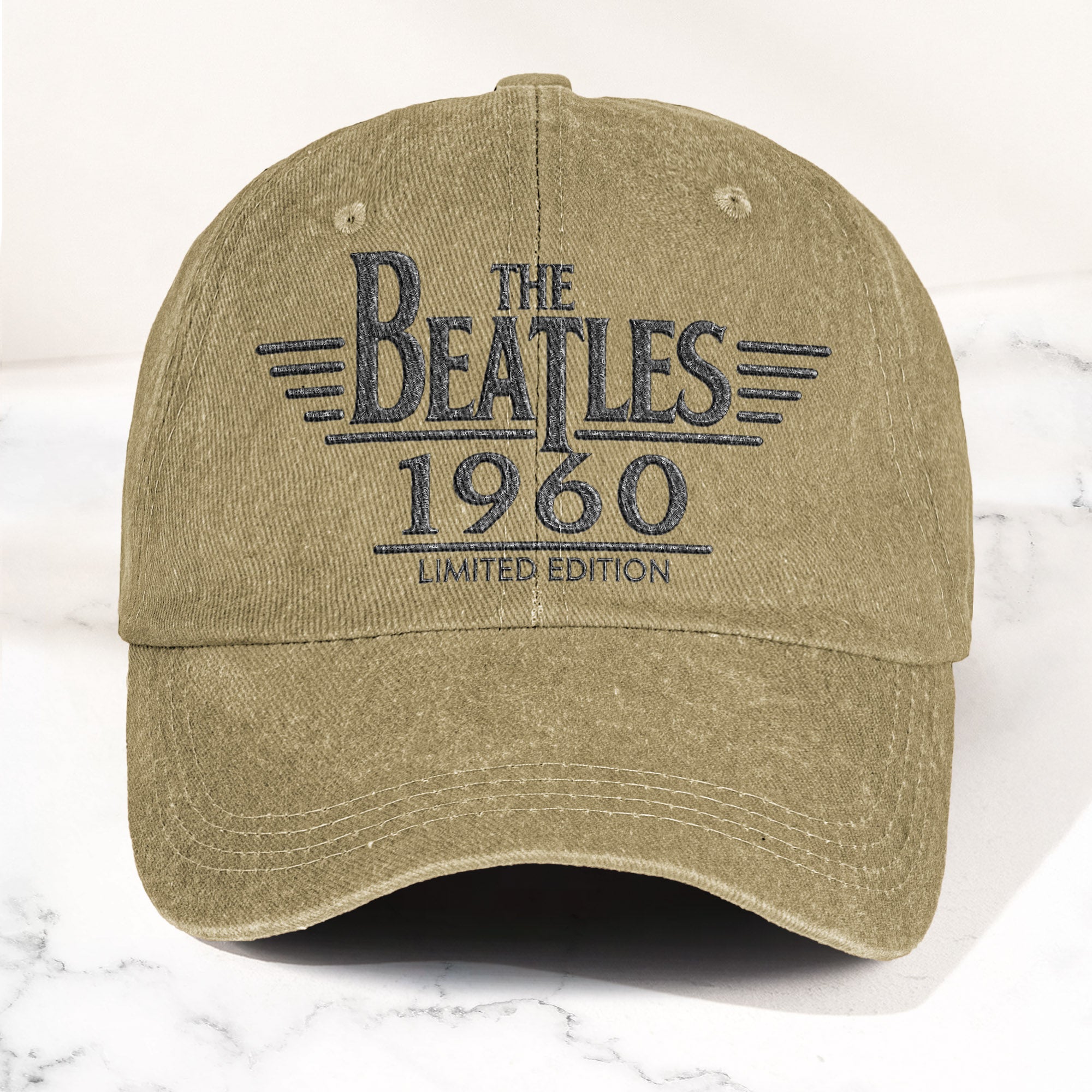 The Beatles 1960 Denim Cap Vintage Dad Cap Gift For Dad (With Box)
