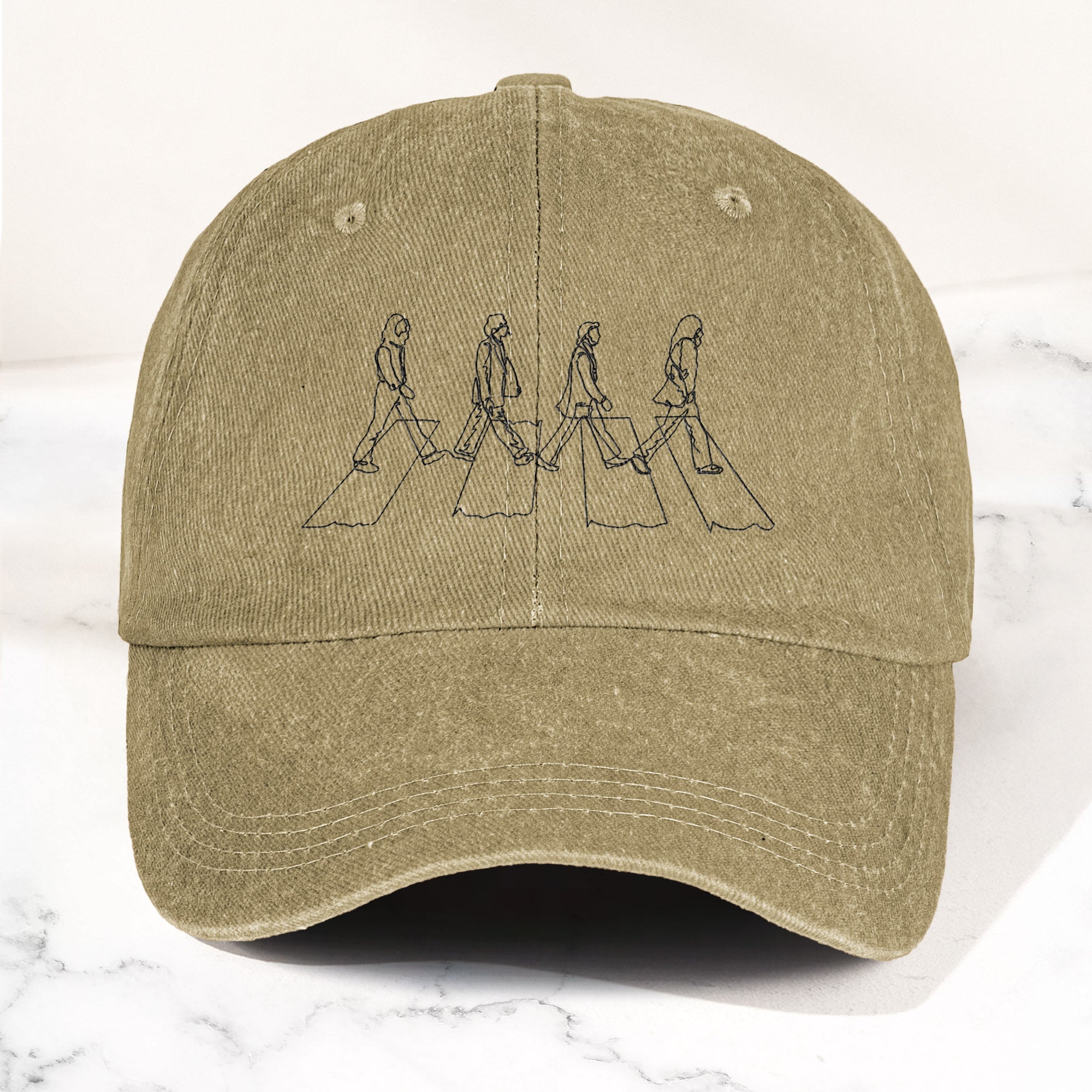 Abbey Road The Beatles Denim Dad Cap Iconic Album Design (With BOX)
