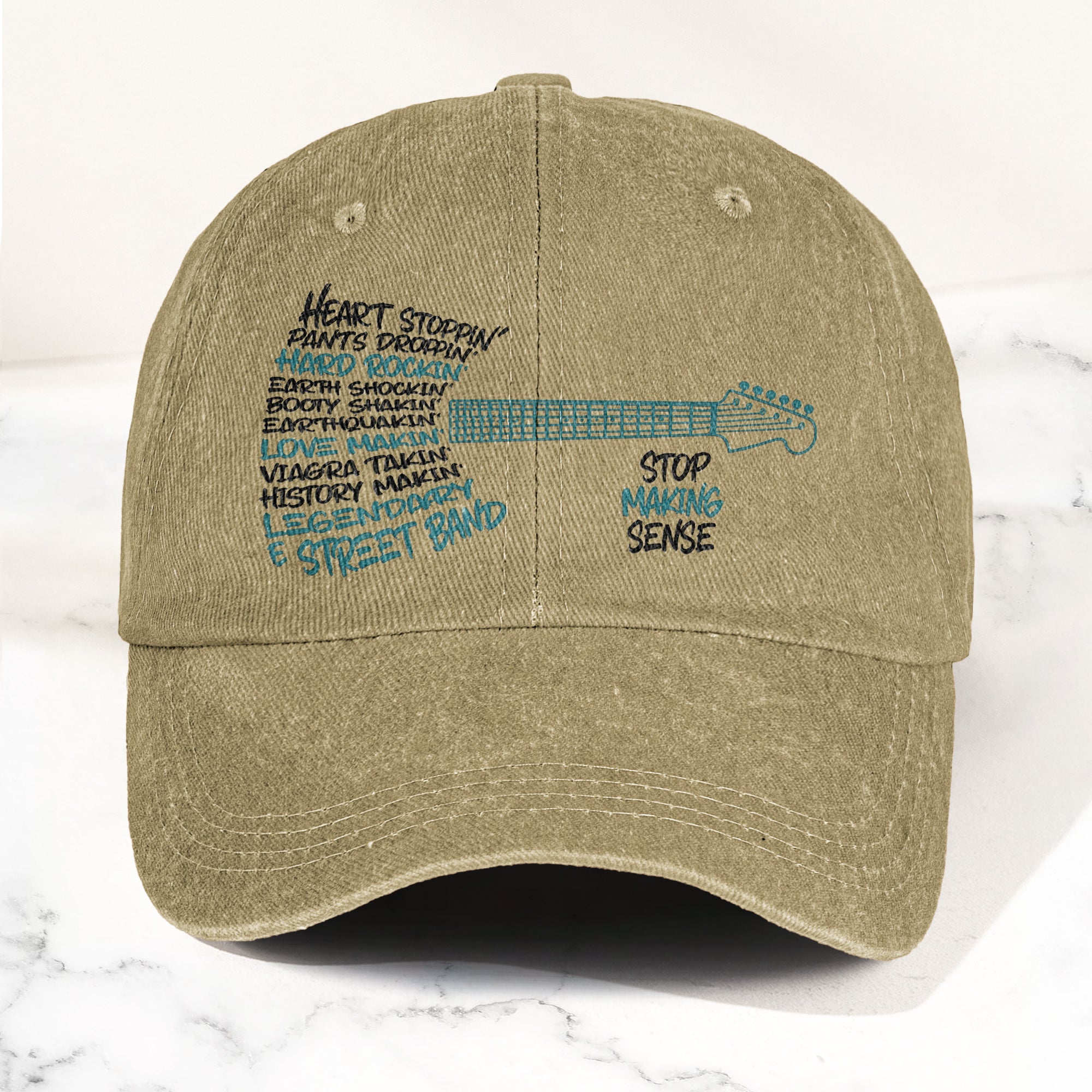Bruce Springsteen & The E Street Band Denim Cap Retro Rock Music Fan Cap Gift For Dad (With Box)