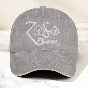 Led Zeppelin Denim Cap Retro Classic Rock Music Inspired Dad Hat (With Box)