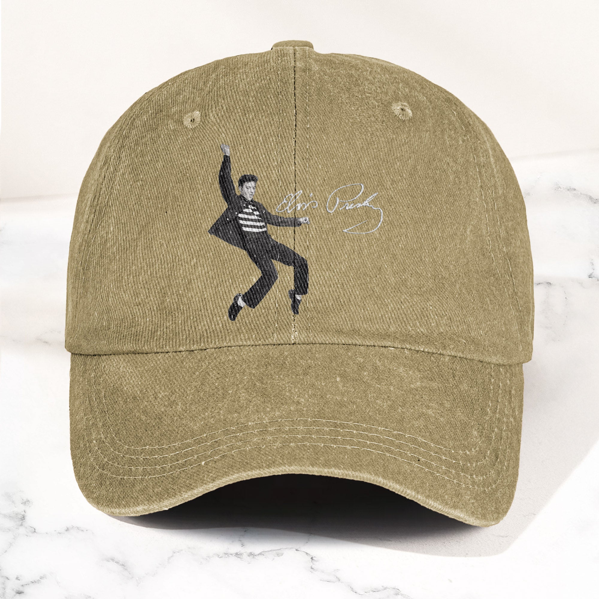 Elvis Presley Jailhouse Rock Pose Hat Classic Rock Music Tribute Cap (With Box)