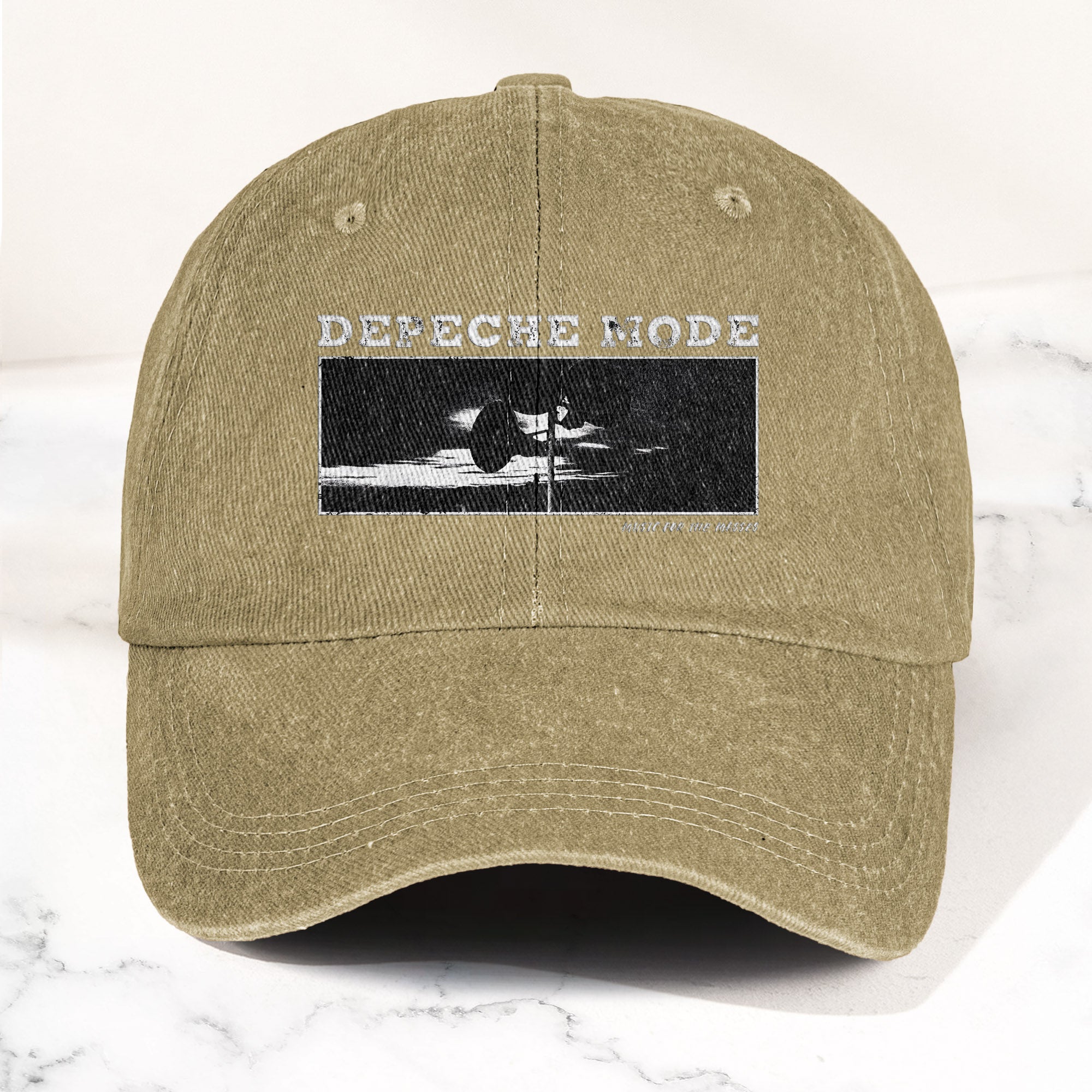 Music for the Masses Denim Cap Retro Depeche Mode Merch Dad Hat (With Box)