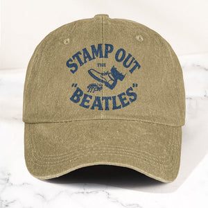 The Beatles Stamp Out Vintage 1960s Satire Graphic Music Merch Denim Cap Retro Vintage Dad Cap Gift For Dad (With Box)