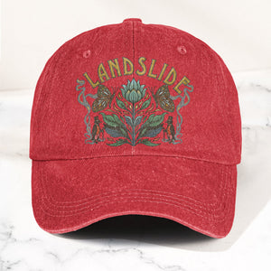 Fleetwood Mac Landslide Stevie Nicks Butterfly Floral Lyrics Music Merch Denim Cap Retro Vintage Dad Cap Gift For Dad (With Box)