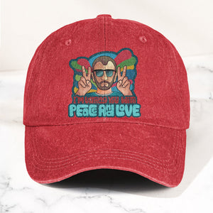 Beatles Ringo Starr Warning You With Peace and Love Denim Cap Retro Rock Music Fan Cap (With Box)