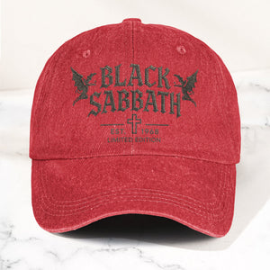 Black Sabbath Band Logo Est 1968 Denim Cap Vintage Dad Cap Gift For Dad (With Box)
