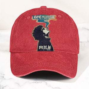 Bob Dylan Newport Folk Festival 1965 Goes Electric Vintage Graphic Denim Cap Retro Vintage Dad Cap Gift For Dad (With Box)